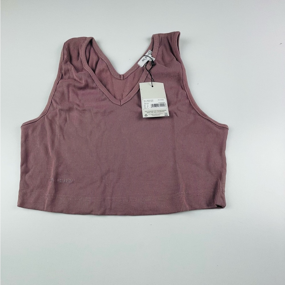 RIB PLUNGE VEST
MAUVE